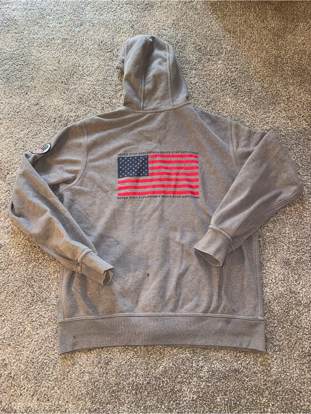 The North Face USA Full Zip Hoodie - Size L